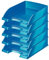 Leitz Briefkorb, A4, 5er Pack, Blau, WOW-Serie, 52263036