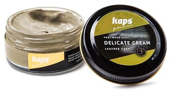 Shoe Care Cream, Intensive Leather Care and Nourishing, Kaps Delicate, 50ml - 1.70 fl.oz., 104 - Biscuit