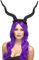 Smiffys Demon Horns Headband, Black Flexible, Halloween Fancy Dress Accessory, Demon Dress Up Accessories