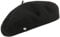 Laulhere Heritage par Klassische Baske Beret Baskenmütze Wollbaske (63 cm - schwarz)