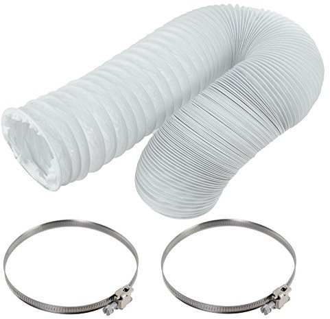 SPARES2GO Vent Schlauch & Schraubenclips Kit für AEG Baumatic belüftet Trockner (10,2 cm/100 mm Durchmesser)