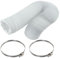 SPARES2GO Vent Schlauch & Schraubenclips Kit für AEG Baumatic belüftet Trockner (10,2 cm/100 mm Durchmesser)