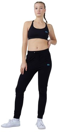 Sportkind Mädchen & Damen Tennis, Fitness, Sport Jogginghose lang mit Taschen, atmungsaktiv
