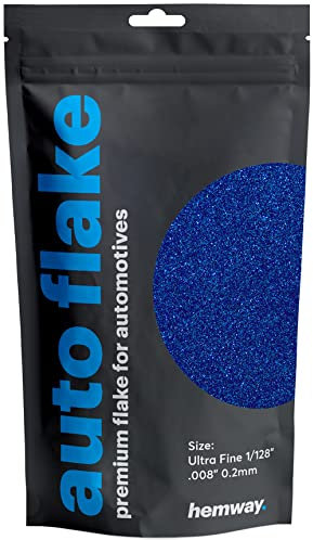 Hemway Premium Automotive Glitter Flake Paint Additive - Sapphire Blue | Ultrafine Metal Flakes for Car, Truck, RV, Motorbike & Boat Decoration | Mix with Auto Paint | 100 g