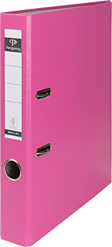 Pergamy 900844 Ordner mit Kunststoffbezug A4 5cm rosa