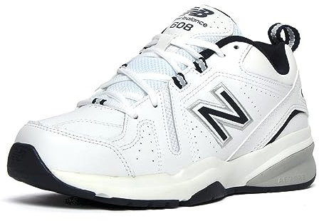 New Balance Herren 608v5 Casual Comfort Crosstrainer, White Blue, 47 EU X-Weit