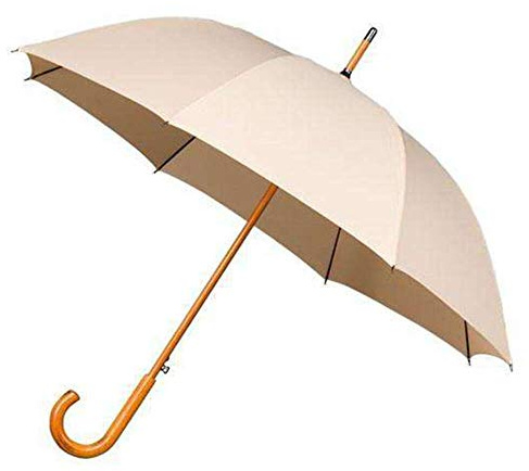 Falcone Parapluie Long - Ouverture automatique Résistant au Vent Beige Regenschirm, 89 cm