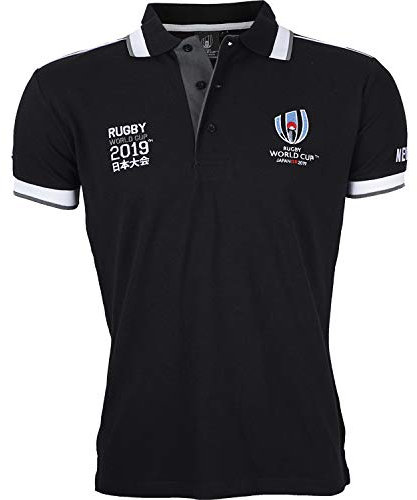 Rugby World Cup Polo New Zealand - Coupe du Monde DE Rugby 2019 - Collection Officielle Taille Homme S