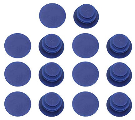 LIOOBO 10pcs Mountain Bike end caps MTB Road Bicycle Handlebar end Plugs Plastic PVC Handlebar end stoppers(Blue)