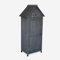 Alice's Garden - Armoire de Jardin en Bois. Mimosa Anthracite. 77 x 54.5 x 179 cm cm. abri de Jardin en Bois. Armoire de Rangement. Range Outils