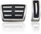 MYMOCCY Foot Brake Gas Accelerator Pedal Cover Compatible for A4 B9 A5 A6 (C8) A7 Q5 Q7 Q8 2017-2023, Compatible for Cayenne/Cayenne Coupe Parts