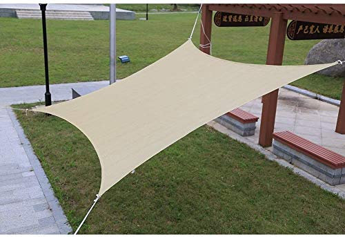 Brise-vue pour balcon Clôture de jardin Pare-soleil voile ombre extérieure maison 185GSM HDPE UV bloc Ventilation avec anneau en D en acier inoxydable pour Patio ombrage plage arrière-cour carport