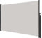 Aufun Tenda da sole laterale estensibile in alluminio 160 x 300 cm opaca con staffa a parete tenda privacy per balcone, terrazza, giardino - Grigio