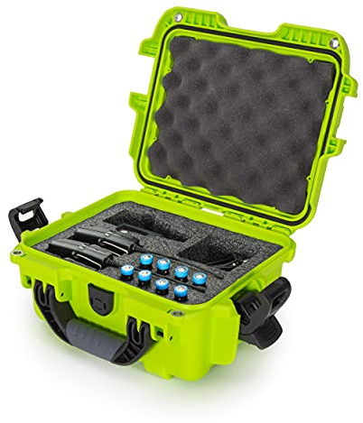 Nanuk 905 wasserdichter Hartschalenkoffer mit Schaumstoffeinlage für Sennheiser EW Mikrofon Set - Limettengrün