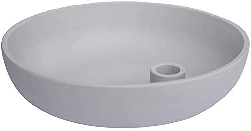 Storefactory Lidatorp XL Kerzenhalter, hellgrau, Keramik, HxB 26 x 6 cm