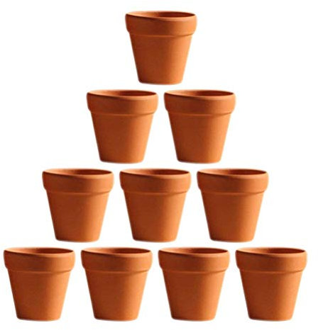 NICETOW Embalagem de 10,3 x 3 cm, Minipotes de Terracota, Vasos de Plantas para Cactos/Suculentas, Vasos Grandes de Viveiro para Artesanato, Casamentos