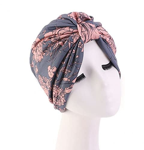 Bemvp Afrikanischer Turban-Hut, Geknoteter Kopfwickel, Elastisches, Vorgebundenes Kopftuch, Weiches Indien-Stirnband Für Frauen