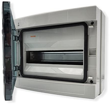 Sicherungskasten Verteilerkasten Aufputz IP65 8-12 Module (12 Module)