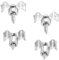 sourcing map Guitar String Trees String Retainer Guides Silver for Electric Guitar Bass Parts Replacement with Screws 2 Set