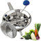 Virsus Passatutto in acciaio inox 18/10, DIAMETRO 24cm, 3 Dischi in dotazione, passaverdure manuale antiruggine per schiacciare patate, verdure, legumi, zuppe, salse, pomodori, Made in Italy