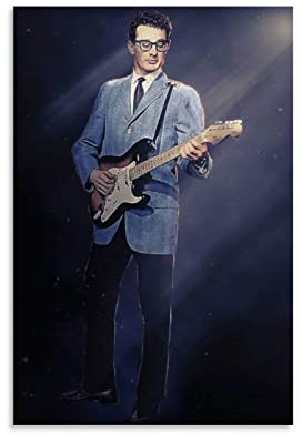 Enartly Leinwand Bilder Filmcharakter Poster Superstars von Buddy Holly Moderne Familie Schlafzimmer Dekor Poster 60x80cm Kein Rahmen