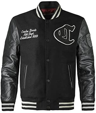 Cordon Sport Herren College Lederjacke Team (as3, alpha, l, regular, regular, pure black)