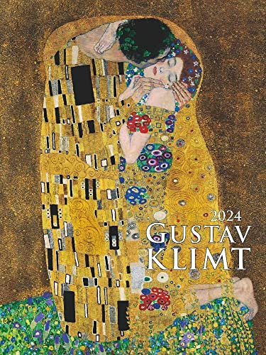 Gustav Klimt - Kalender 2024 - Alpha Edition-Verlag - Bildkalender mit Metallicfolienveredelung - 42 cm x 56 cm
