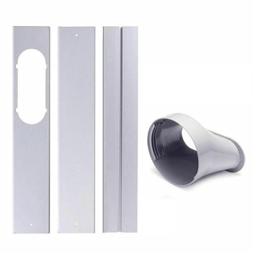 HEZHU Schlauchadapter Abluftschlauch Adapter Fensterabdichtung Fensterabdichtung Ersatzteil Set Mit Abluftschlauch Fenster Und Geräteadapter Für Alle Mobile Klimageräte (Adapter+ 3Er set)