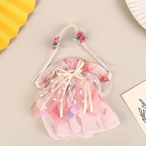Puppe Hanfu Kleidung Kleid Puppe im chinesischen Stil Antiker Kostüm Kleid Puppen Kleidung Accessoires Mädchen