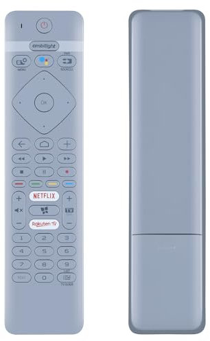 GOUYESHO Mando a Distancia de Repuesto de Voice RC4154403/01 para Philips 4K UHD LED Android TV 43PUS7304 43PUS7354 50PUS7304 50PUS7354 55PUS7304 70PUS7304 4 58PUS7354 US73044 para Mando a Distancia