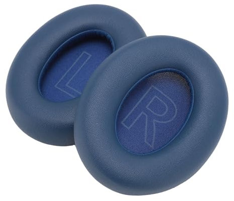 Earpads for Soundcore Life Q20 Q20 BT Headphone, Protein Leather Sponge Noise Isolation Replacement Ear Cushions (Blue)