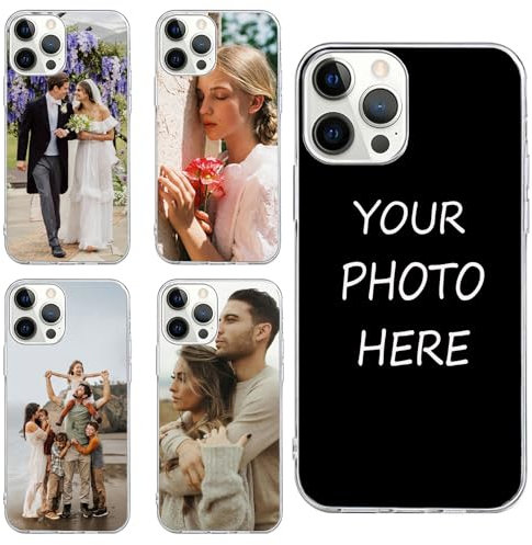 GeRRiT Personalisierte Handyhülle für iPhone 14 Hülle Handyhülle selber gestalten für iPhone 14 hülle Selbst Gestalten mit Eigenem Foto Bild Individuelle Schutzhülle Cover Case
