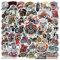 2 X 50 Stück Motorrad Aufkleber, Motorrad Aufkleber Pack, Coole Motrrad Sticker, Motorad Hot Rod Aufkleber Set, Wasserdichte Vinyl Graffiti Sticker für Laptop Gitarre Koffer Motorrd