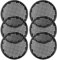 LDXDRU Lot de 6 plaques à pizza rondes perforées en acier au carbone antiadhésives - 32 cm - Pour four