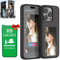 Mystoneer Smart E Ink Phone Case for iPhone 15 Pro Max, Black