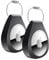 2 Pack AirTag Holders with Keychain - Secure Airtag Lock Case with Wire Cable Compatible with Apple AirTags for Keys, Luggage, Dog Collar, Backpack & More (Black)