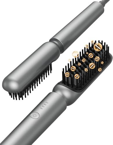 Brosse Lissante pour Cheveux 3 en 1 Lisseur Cheveux Professionnel, Brosse Chauffante Lissante, Lisseur Cheveux, Brosse Coiffante, Peigne Chauffant,Lisseur Barbe Homme, Brosse Cheveux Afro,140 ℃-200 ℃