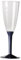 Dream' s Party 20 Flute in plastica con gambo - Flutes rigidi monouso - Calice da Spumante - Corpo in plastica trasparente - confezione 20 pezzi - flute per feste (Blu)