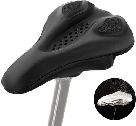 ROCKBROS Fahrrad Sattelbezug mit Wasserdichter Sattelbezüge Sattelschutz Fahrradsattel Überzug Rennrad Mountainbike für Damen Herren