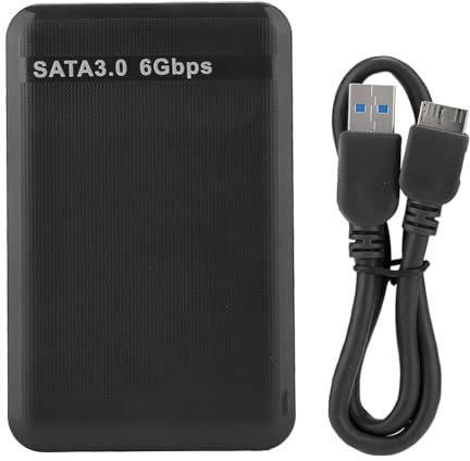 VENEKA per Disco Rigido Mobile USB 3.0 SATA3.0 Ad Alta velocità da 6 Gbps da 2,5 Pollici Che Supporta la per Disco Rigido UASP da 3 TB
