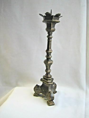 Kerzenleuchter Messing kerzenhalter, Kirchenleuchter Kandelaber ANTIK Gold 30cm