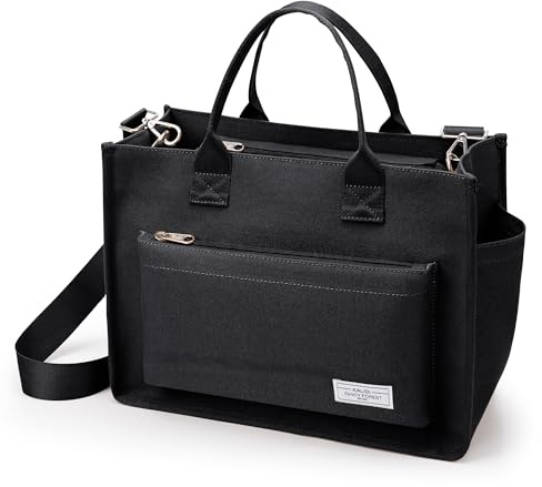 KALIDI Shopper Tasche Damen Groß Arbeitstasche Handtasche Crossbody Bag | Canvas Damen Umhängetasche Tote Bag für Arbeit Büro Reisen Einkaufen Schule