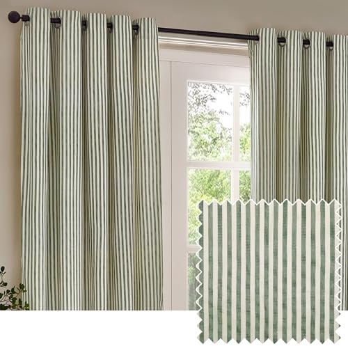 Yard Hebden Eyelet Curtain Pair (Forest, 168 x 229 cm)