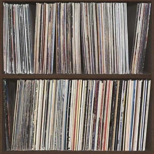 Brown Bookshelf LP Multicolor Wallpaper Old Music Retro Vinyl Realistic Record Covers Paste The Wall Wallpaper Roll Decoration DIY Wall Paper Kitchen Living Room Bathroom Bedroom Home Decor