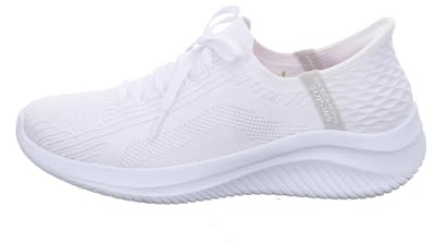 Skechers Herren Low-Top Sneaker Ultra Flex 3.0 Brilliant Path, Männer Slip-On,Skater,Low-top,Slipper,Mokassins,Halbschuhe,Weiß WHT,42 EU