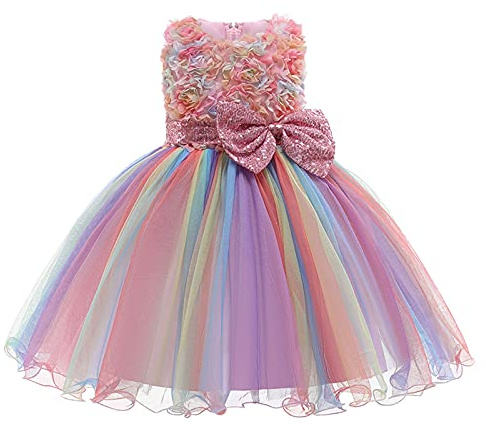 Gonna di jeans nera Mini principessa per bambini da sposa con paillettes da cerimonia nuziale abito da festa con fiocco abito in tulle e gonna in tulle per ragazze