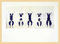 Yves Klein Poster Kunstdruck Anthropometrie. ohne Titel ANT 100 1960 mit Holz Rahmen in Ahorn Natur