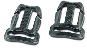 Tatonka Chest BeltBuckle 20/20mm(pair), Schwarz