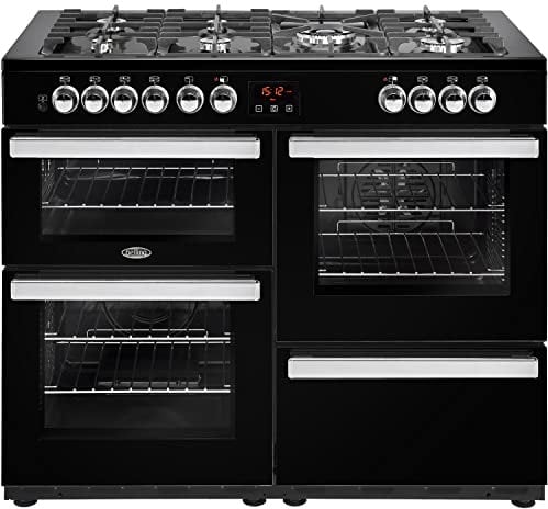 Belling Cookcentre 110DF 110cm Dual Fuel Range Cooker - Black