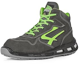 U-Power Red Lion Scarpe Antinfortunistiche Unisex, Scarpe da Ginnastica in Pelle Leggere, Flessibili, Antiperforazione, con Suola Infinergy, con Puntale in Alluminio (41)